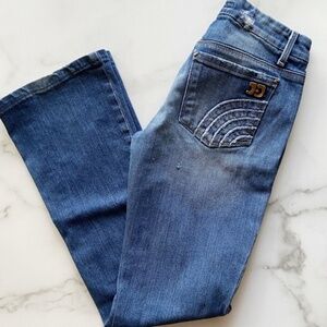 Joe’s Jeans Medium Wash Rocker Distressed Sasha Jeans Size 25